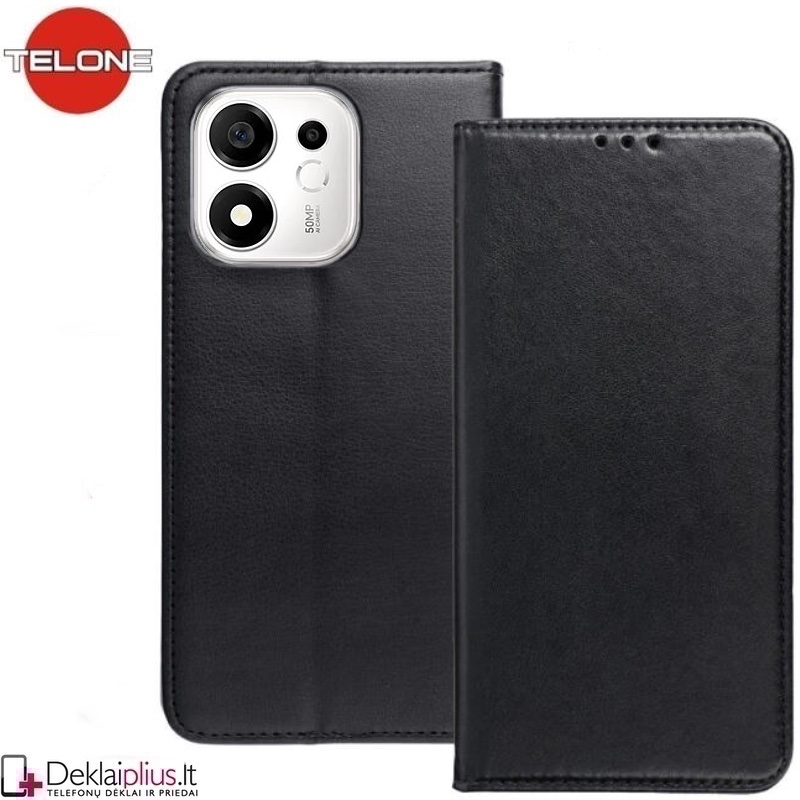 Telone dirbtinos odos dėklas - juodas (Huawei Honor 600 Smart) Telone dirbtinos odos dėklas - juodas (Huawei Honor 600 Smart)